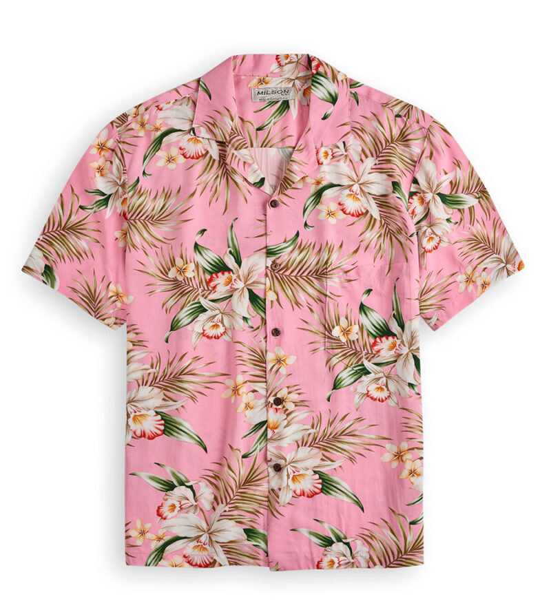 KY's Orchid Garden Pink Hawaiian Shirt
