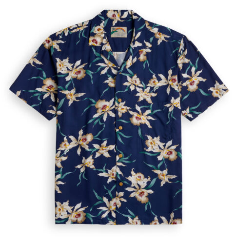 PFD807 Paradise Found Star Orchid Navy