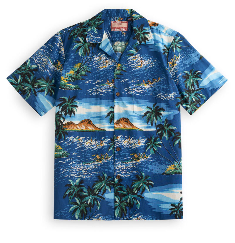 RJC Kiribati Palms Navy Hawaiian Shirt