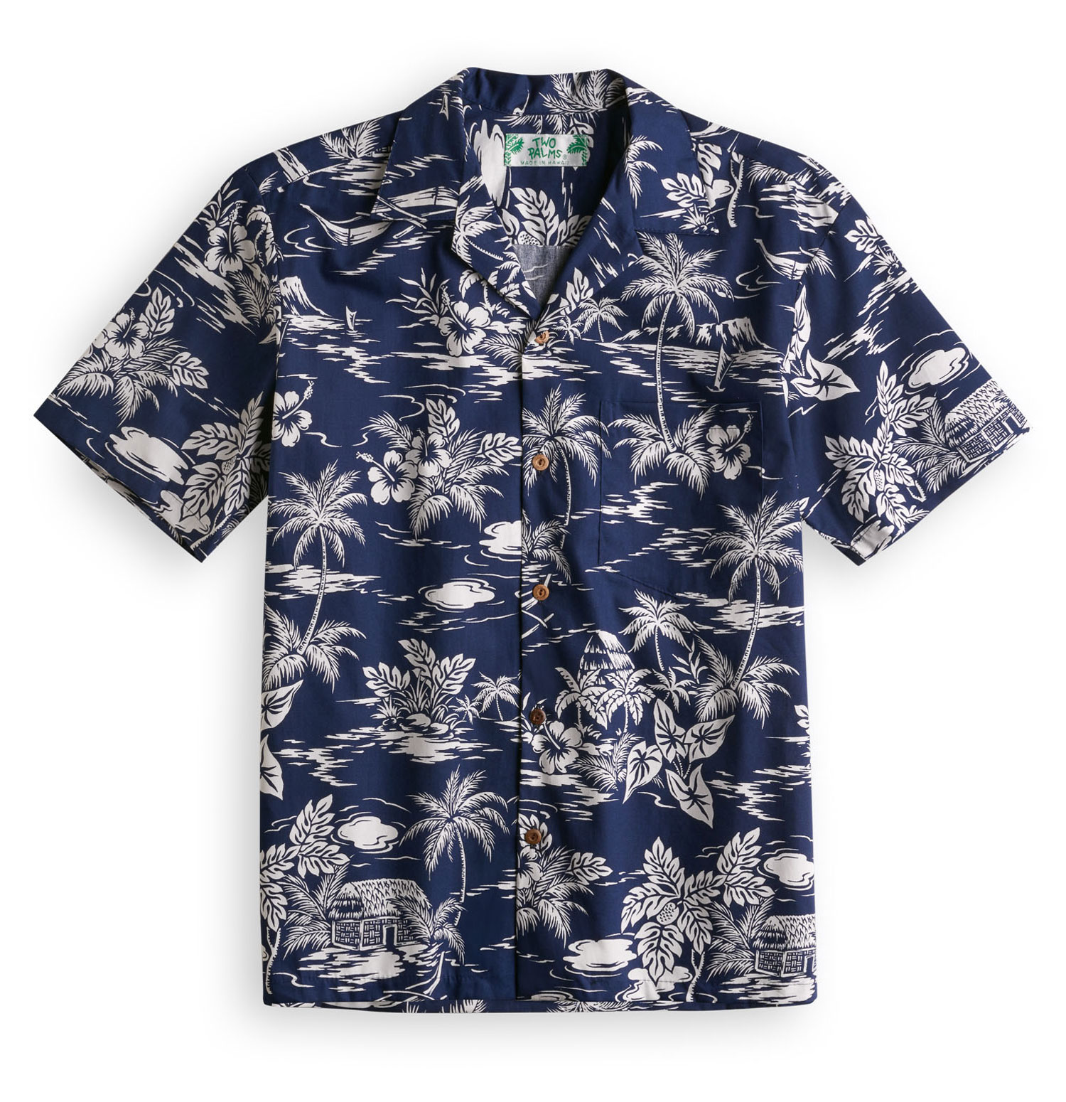 Love Shack Navy - Hawaiian Shirt Shop UK