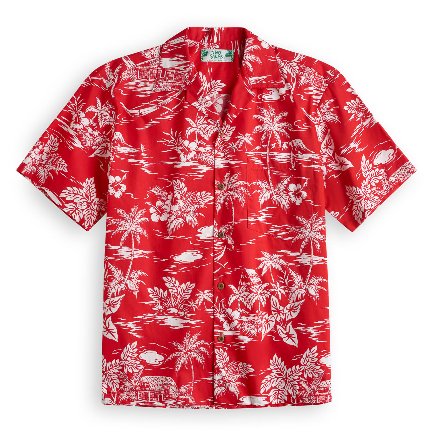 Love Shack Red - Hawaiian Shirt Shop UK