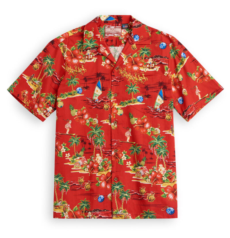 RJC681 Aloha Santa Hawaiian Shirt, Hawaiian Shirt Shop UK