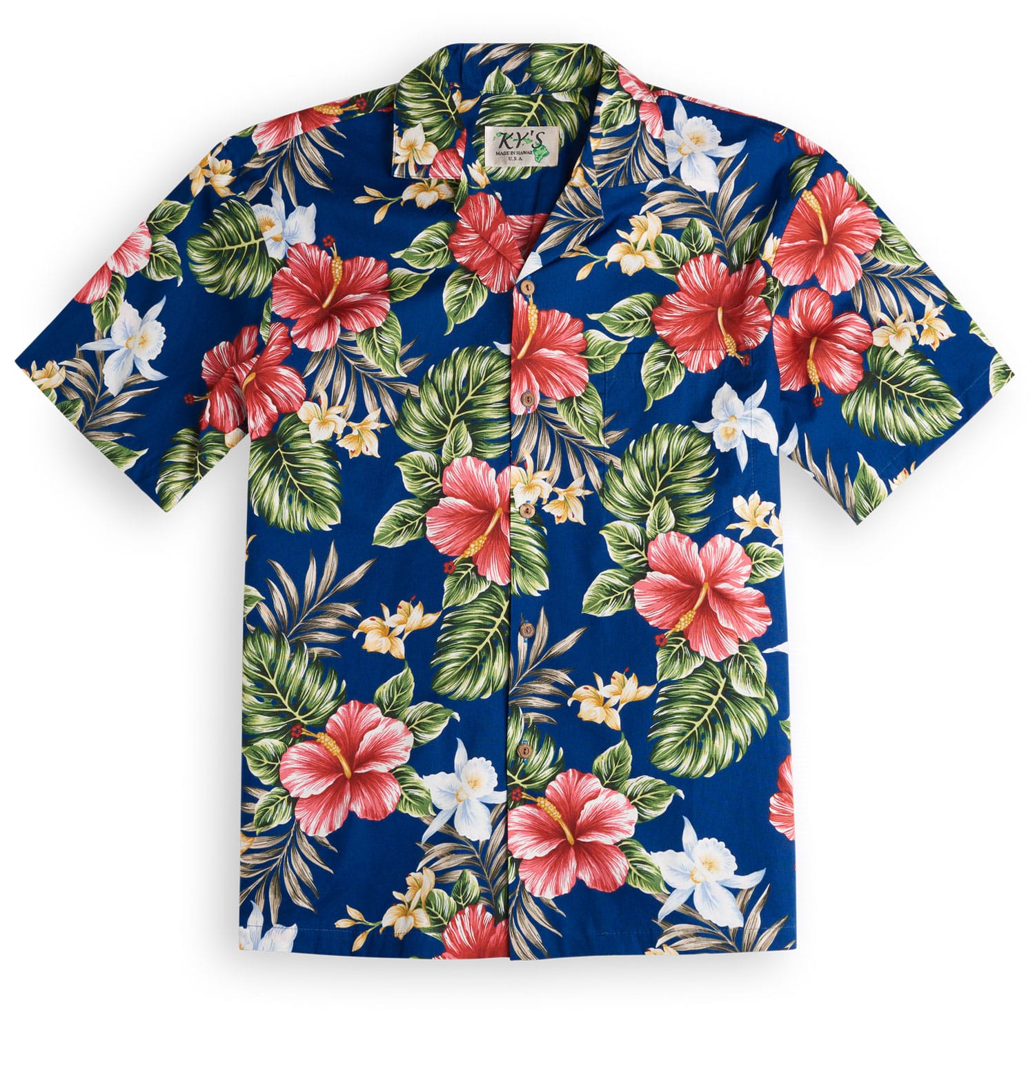 Kahala Red Hawaiian Shirts for Men