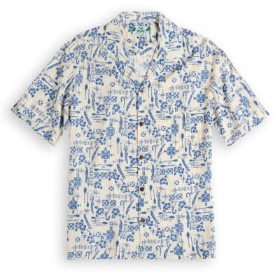 Two Palms The Hook cream Hawaiian Shirt, Hawaiian Shirt Shop UK