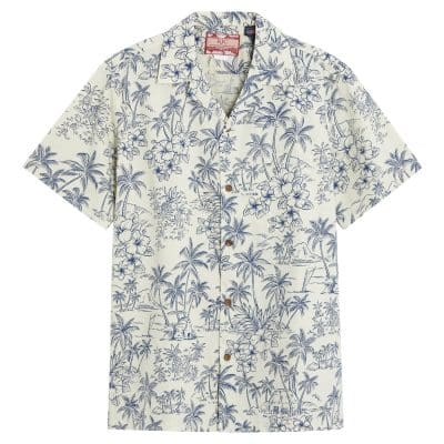 RJC Hawaiian Hideout Cream Hawaiian Shirt, Hawaiian Shirt Shop UK