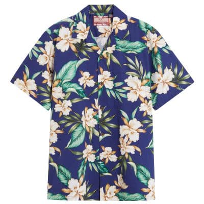 RJC Atsuka Gardens Navy Hawaiian Shirt, Hawaiian Shirt Shop UK