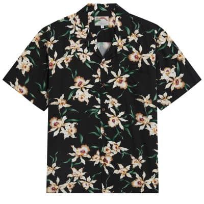 Magnum Star Orchid Black by Paradise Found, Hawaiian Shirt Shop UK