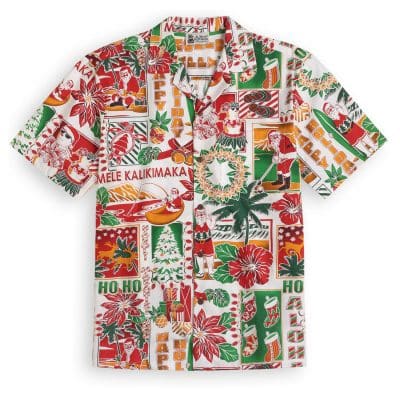 HHS185 Aloha Kalikimaka White Christmas shirt, Hawaiian Shirt Shop UK